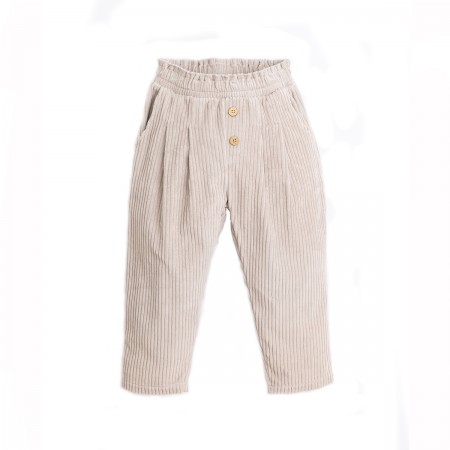 Pantalon velours écru en...