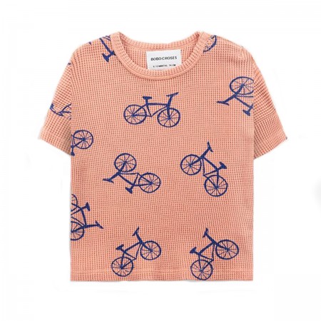 Tee-shirt "Bicycle" saumon...