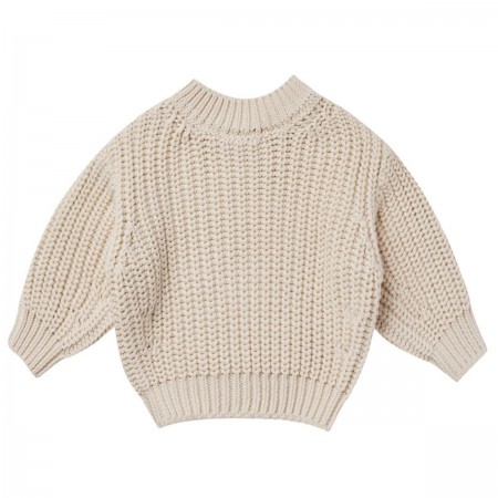 Pull en grosse maille écru...