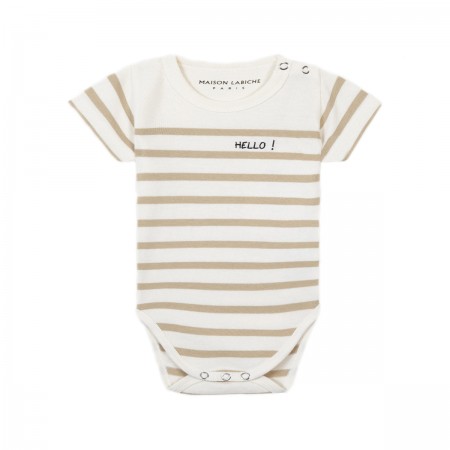 Body marinière "Hello" Caramel