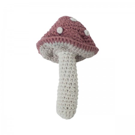 Hochet champignon en crochet