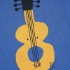 Tee-shirt coton bio "Guitare" bleu