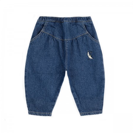 Pantalon denim bébé "Moon...