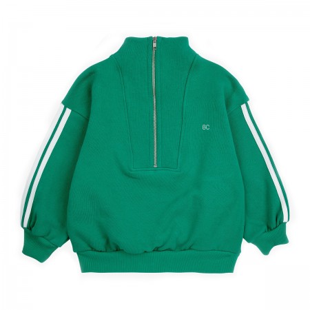 Sweat zippé "Vintage B.C" vert