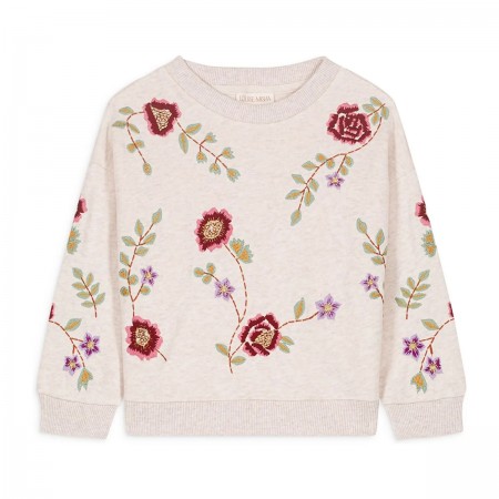 Sweat brodé à fleurs "Rosalia"