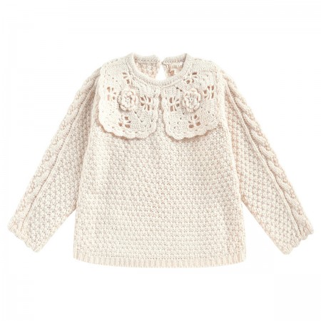 Pull en maille "Hilda" crème