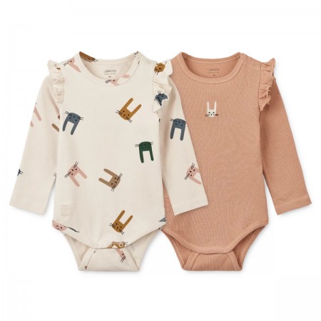 Lot de 2 bodies "Yanni" Bunny