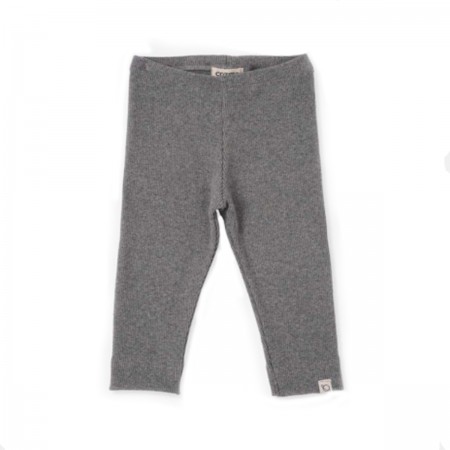 Legging côtelé gris