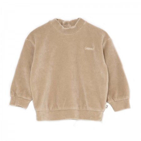 Sweat en velours "Aston" beige