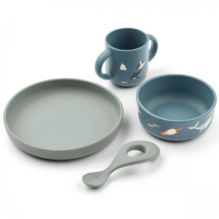 Set repas bébé silicone...