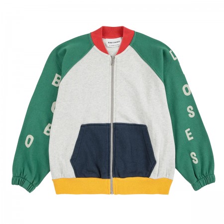 Sweat zippé en coton...