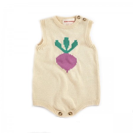 Barboteuse en tricot "Navet...