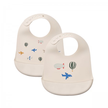 Lot de 2 bavoirs en...