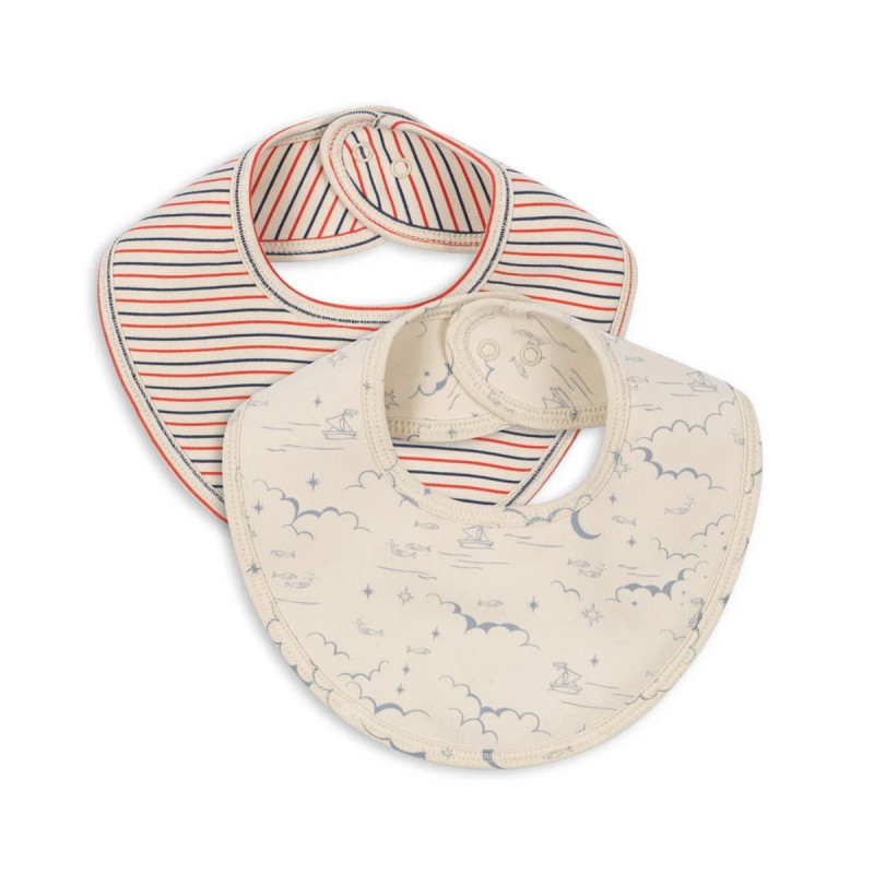 Lot de 2 bavoirs bébé en...