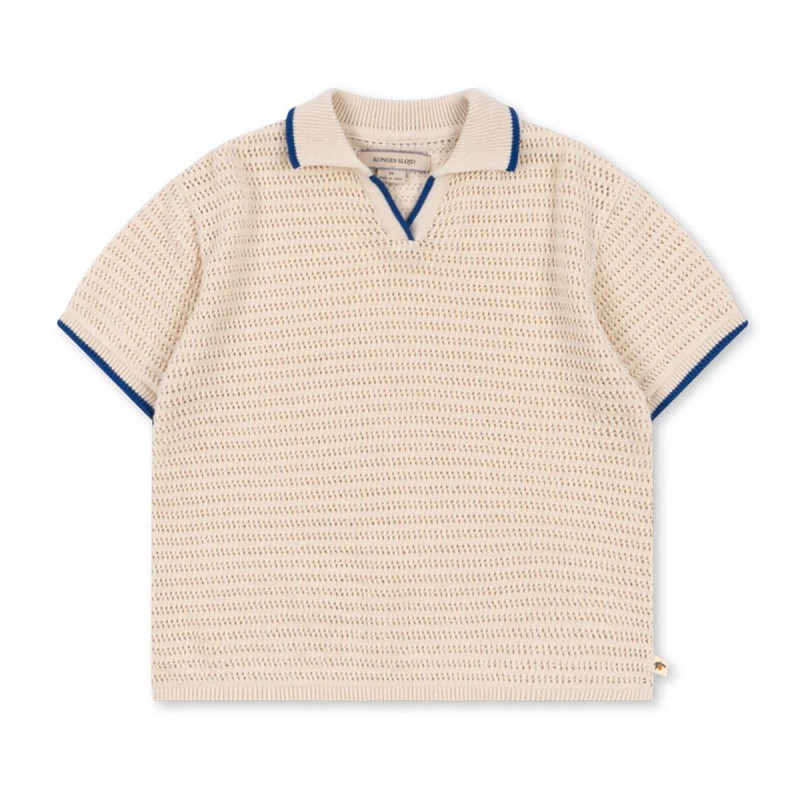 Polo en tricot en coton bio...