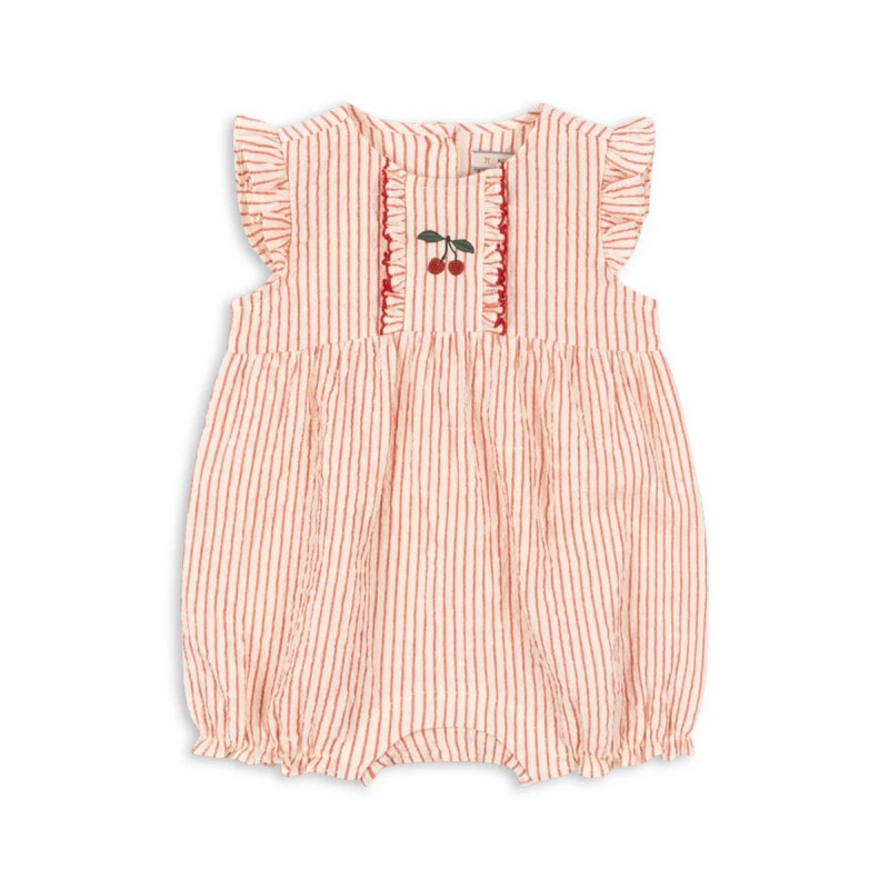 Barboteuse à volants en...