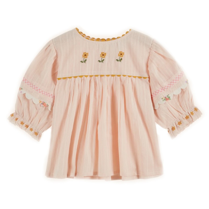 Blouse brodée Fleurs Emile...