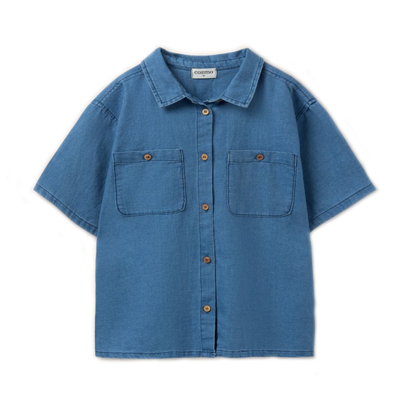 Chemise bébé en denim...