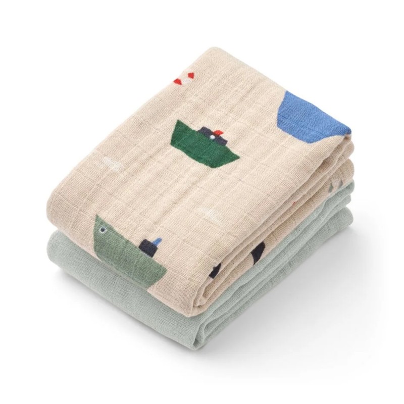 Pack de 2 Langes en coton...