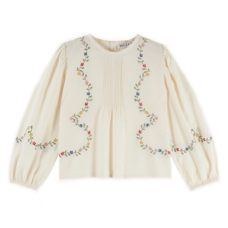 Blouse Point de croix "Ecrue"