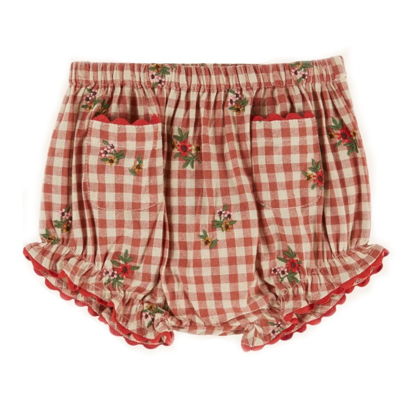 Bloomer en vichy brodé