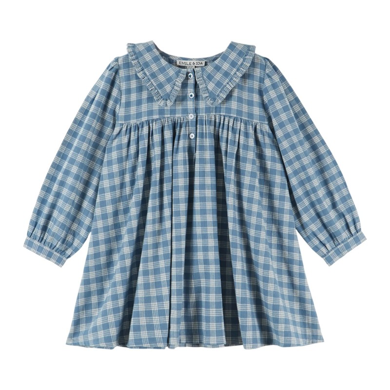 Robe à col "Carreaux...