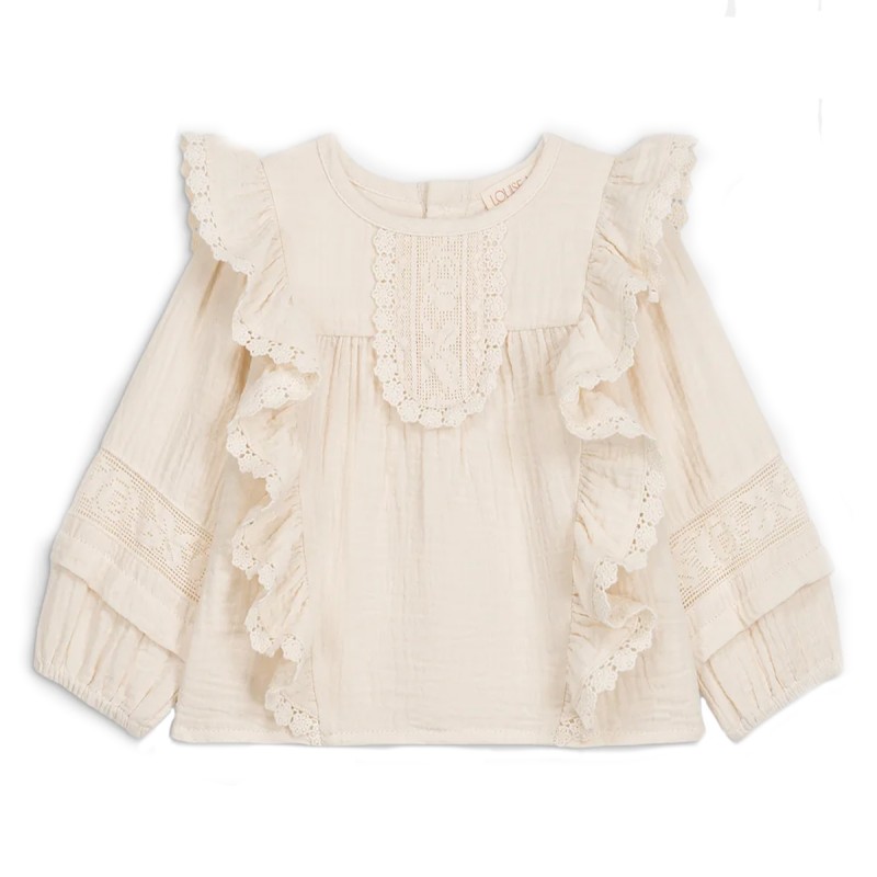 Blouse en gaze de coton...
