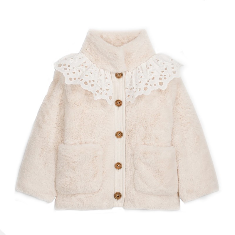 Manteau en fausse fourrure...
