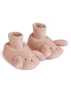 Chaussons bébé BETH antidérapants en peluche lapin