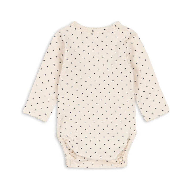 Body bébé Konges Sløjd crème à pois et cerise