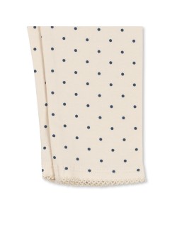 Pantalon bébé Konges Sløjd crème à petits pois