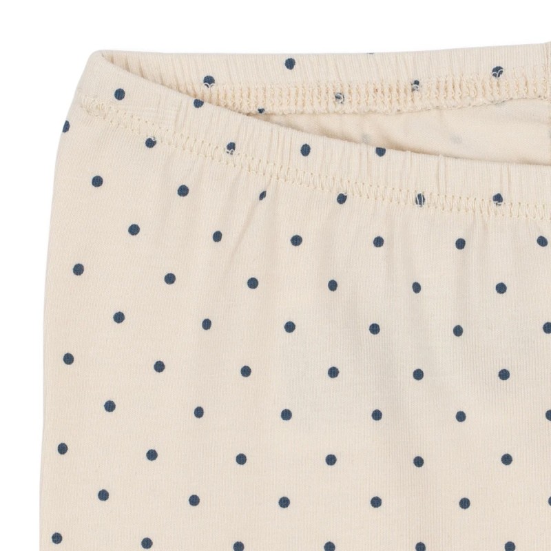 Pantalon bébé Konges Sløjd crème à petits pois