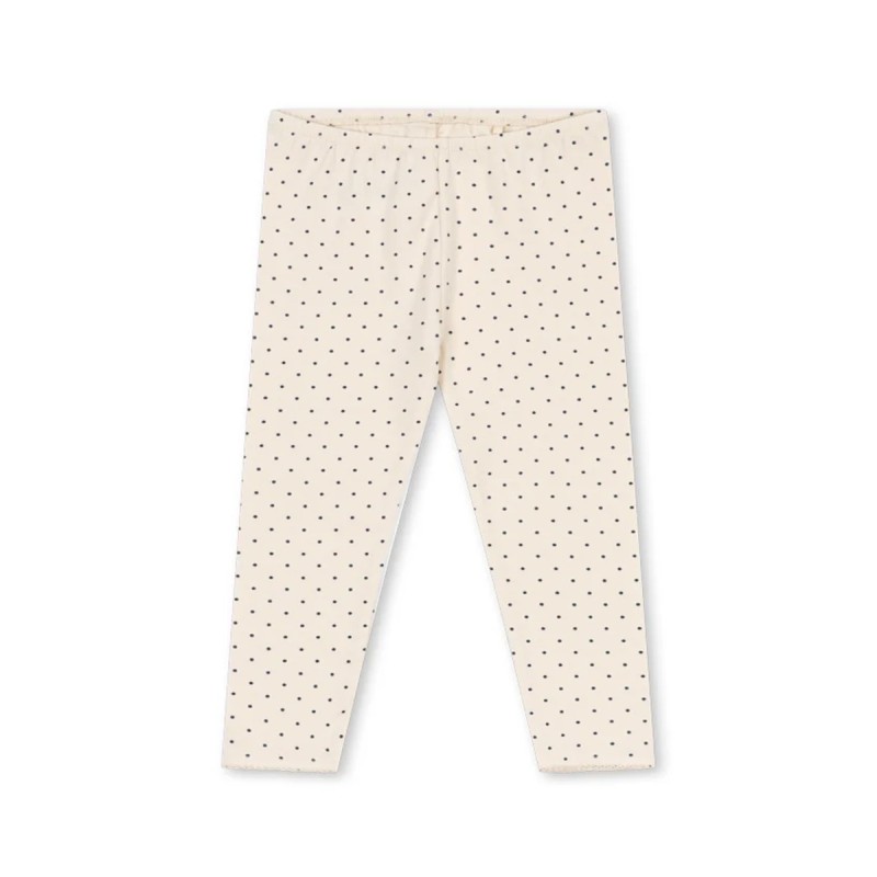 Pantalon bébé Konges Sløjd crème à petits pois