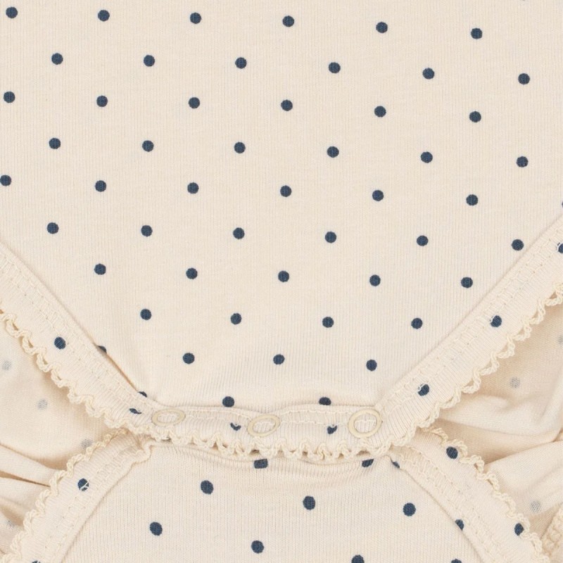 Body bébé Konges Sløjd crème à pois et cerise