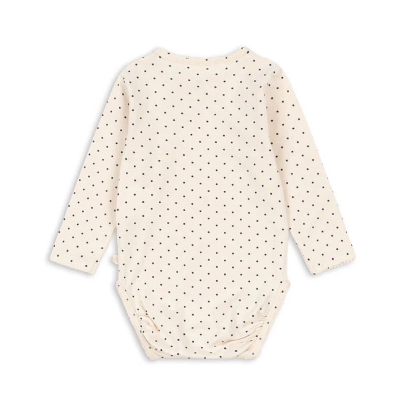 Body bébé Konges Sløjd crème à pois et cerise