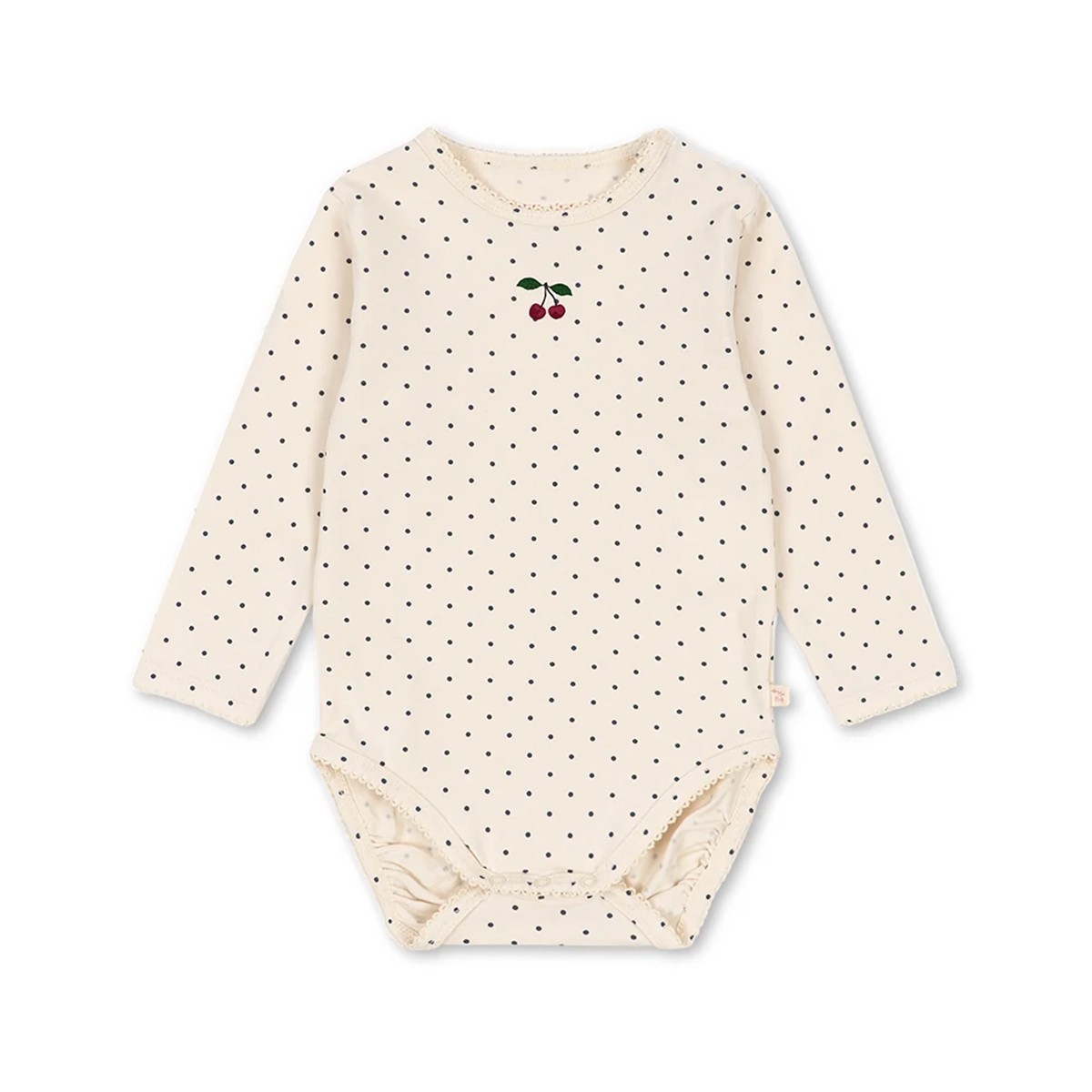 Body bébé Konges Sløjd crème à pois et cerise