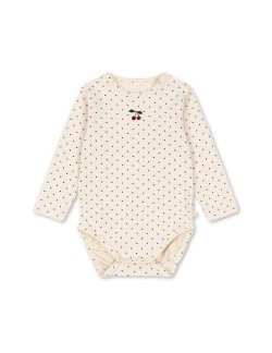 Body bébé Konges Sløjd crème à pois et cerise