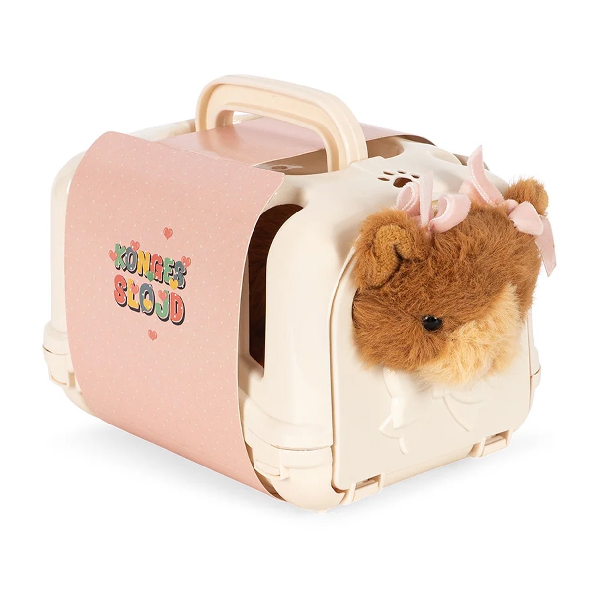 Peluche miniature chat Konges Sløjd avec panier