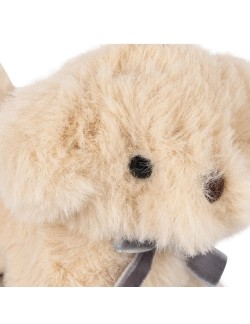 Peluche miniature chien Konges Sløjd avec panier