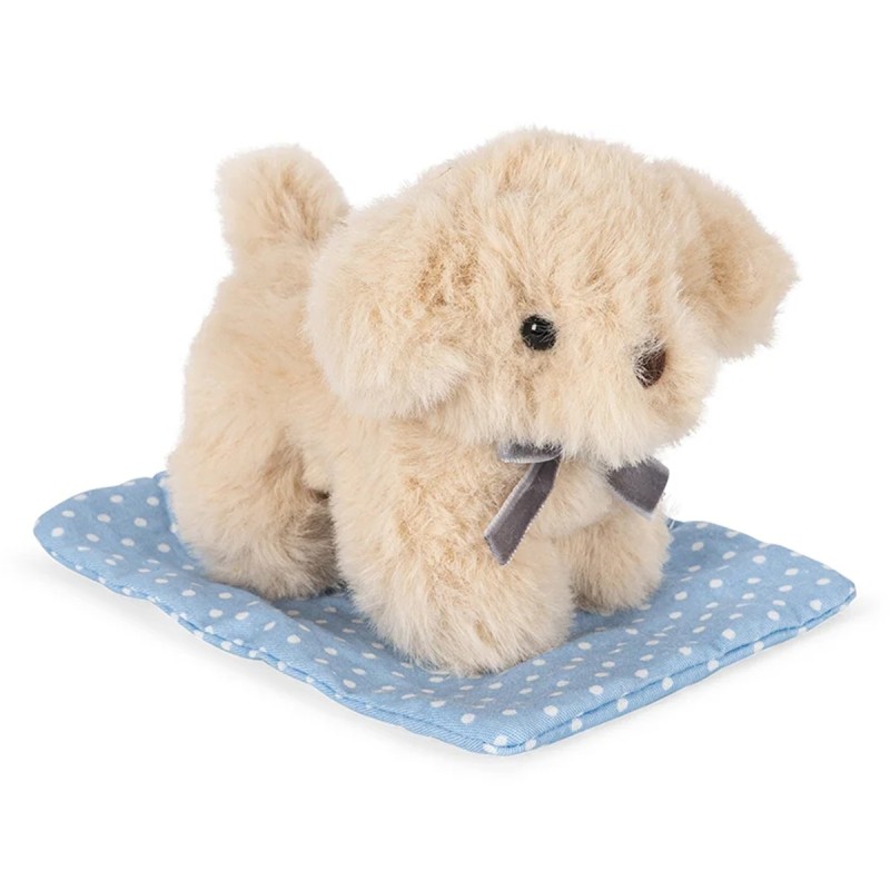 Peluche miniature chien Konges Sløjd avec panier