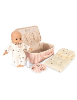 Valise de poupée Konges Sløjd avec accessoires