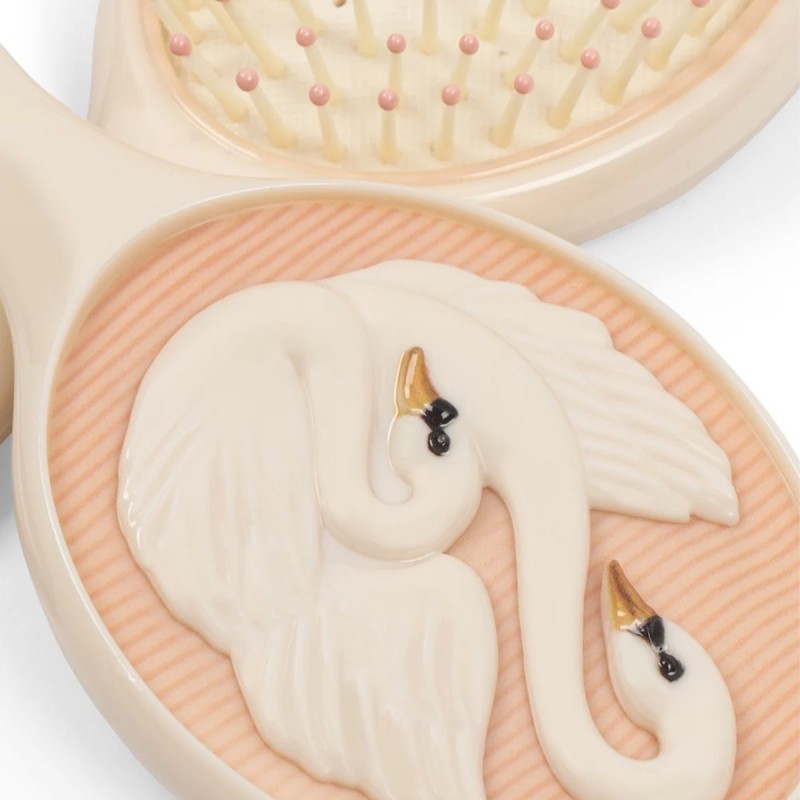 Set brosse et miroir enfant Konges Sløjd "Swan" x Born Koncept