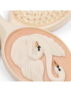 Set brosse et miroir enfant Konges Sløjd "Swan" x Born Koncept