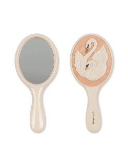 Set brosse et miroir enfant Konges Sløjd "Swan" x Born Koncept