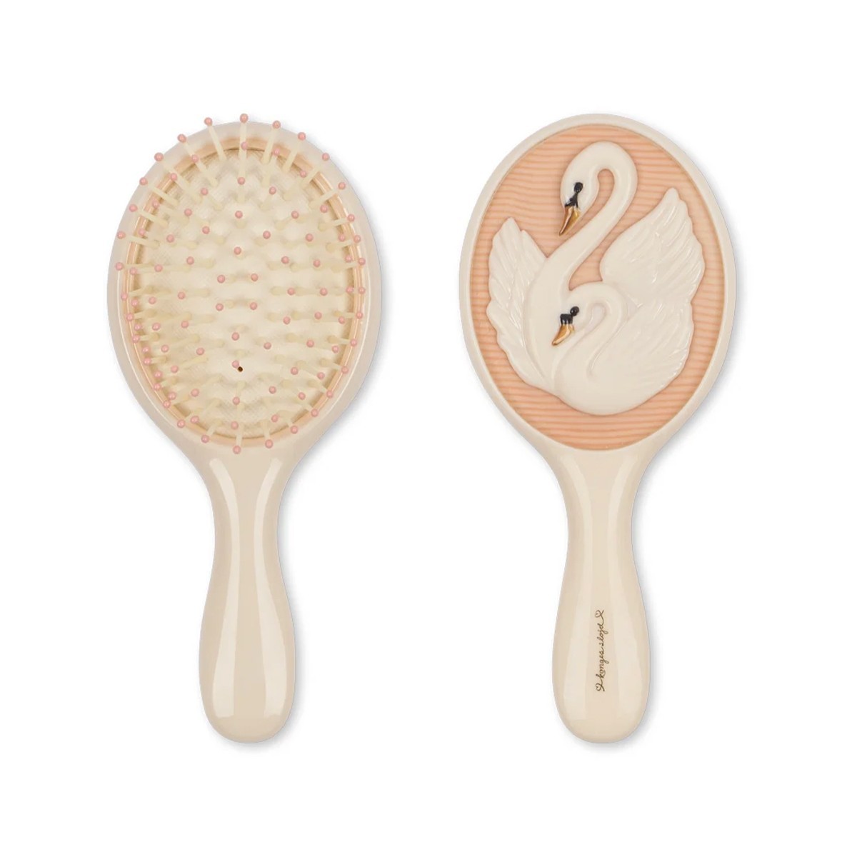 Set brosse et miroir enfant Konges Sløjd "Swan" x Born Koncept