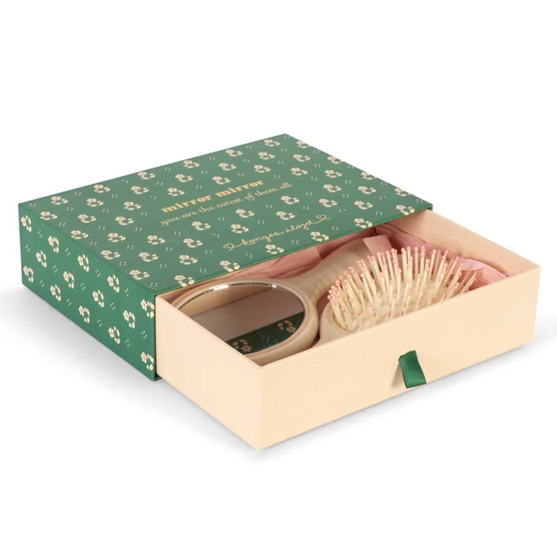 Set brosse et miroir enfant Konges Sløjd "Swan" x Born Koncept