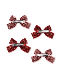 Lot de 4 Barrettes nœuds pailletés Konges Sløjd
