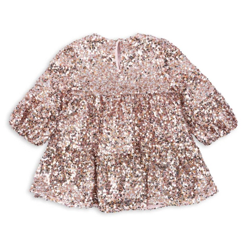 Robe en sequins "Lila" rose Konges Slojd