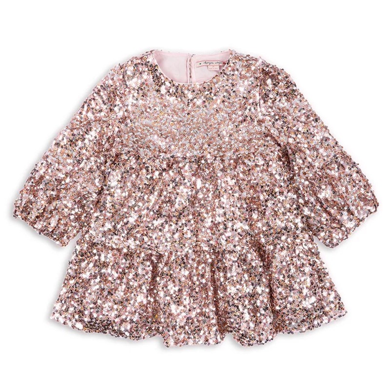 Robe en sequins "Lila" rose Konges Slojd