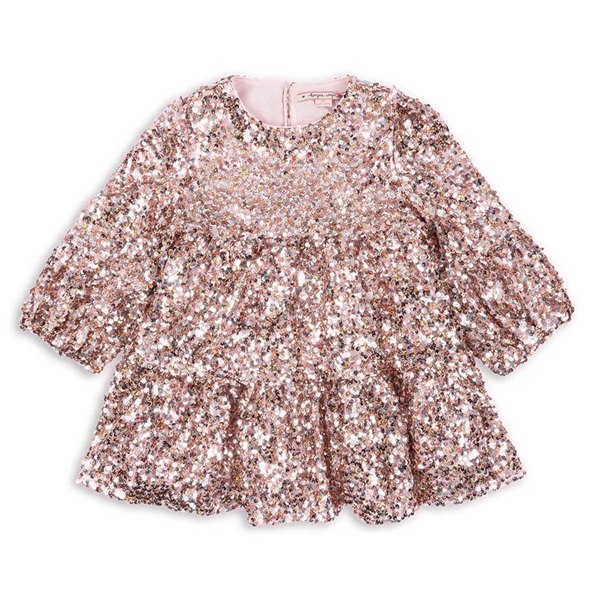 Robe en sequins "Lila" rose Konges Slojd